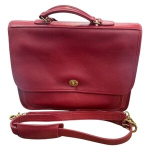 COACH Vintage Handbag/Briefcase In MERLOT